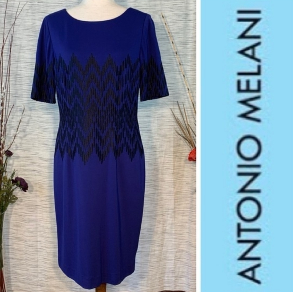 Antonio Melani Short Sleeve Pattern Dress